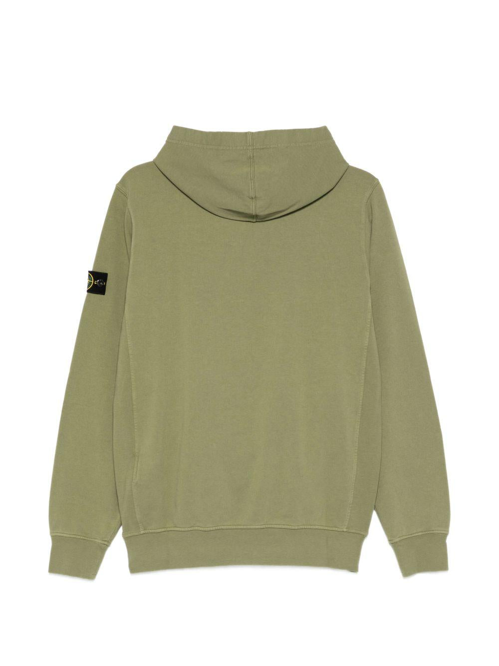 Felpa verde oliva per bambino 66100014S0040 V0058 Stone Island Kids 