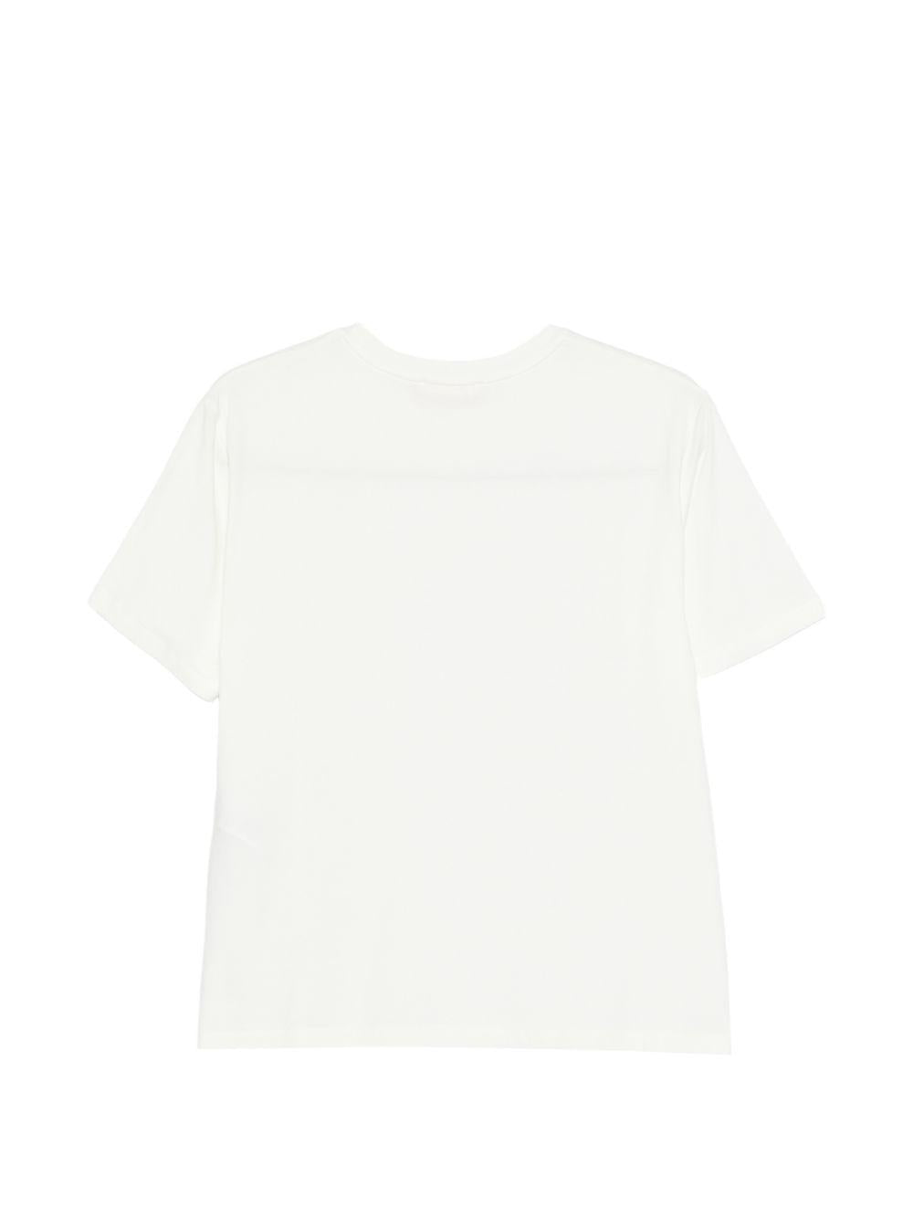 T-shirt bianco per bambina EFTS2630JE006 0135 Elisabetta Franchi Kids 