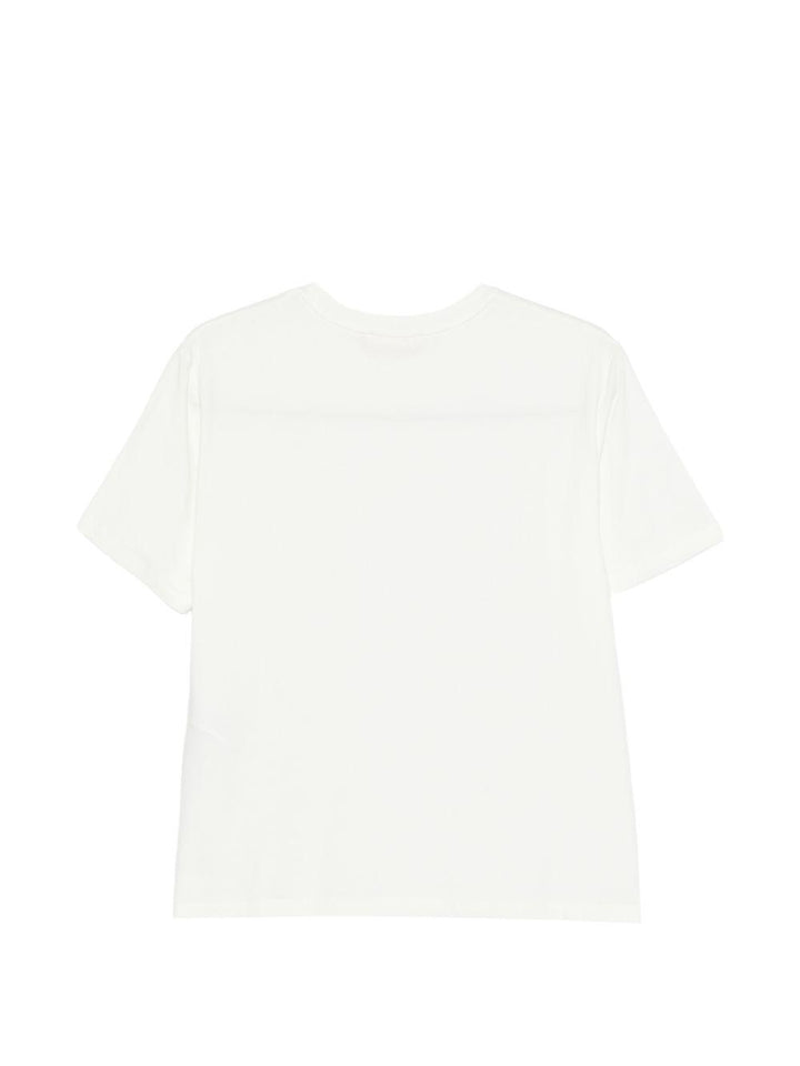 T-shirt bianco per bambina EFTS2630JE006 0135 Elisabetta Franchi Kids 