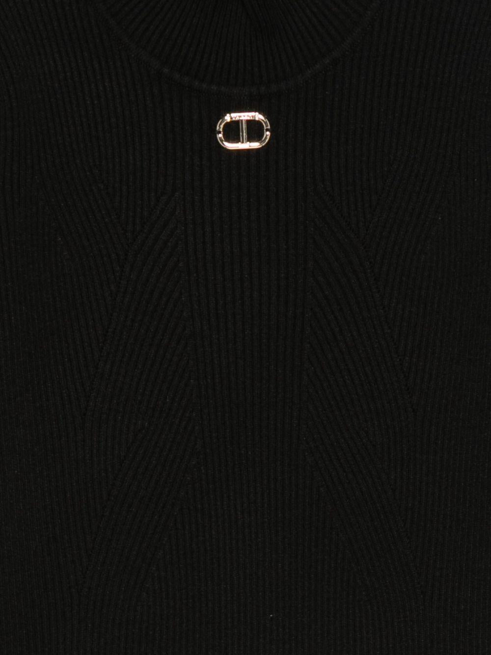 Maglione nero per bambina 252GJ3042 00006 Twin Set 