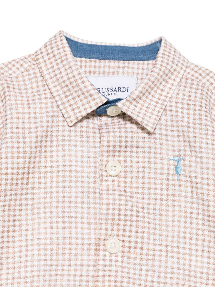 Camicia beige per neonato TIA25084CA VIC Trussardi Kids 