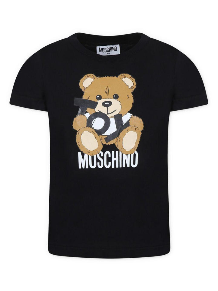 T-shirt nera per bambino