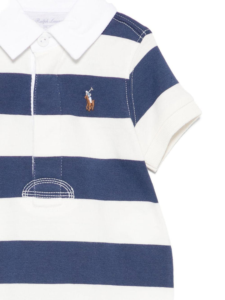Tutina bianco/blu per neonato 320735012 502 Ralph Lauren Kids 