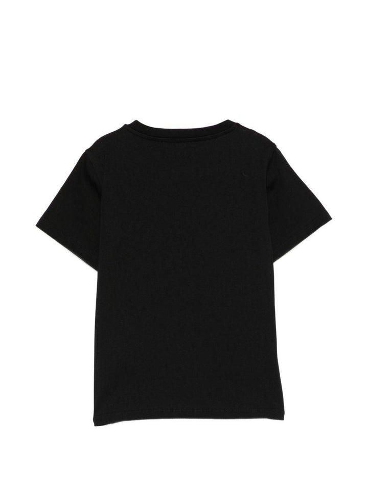 T-shirt nera per bambino BY8R11Z3672 930BC Balmain Kids 