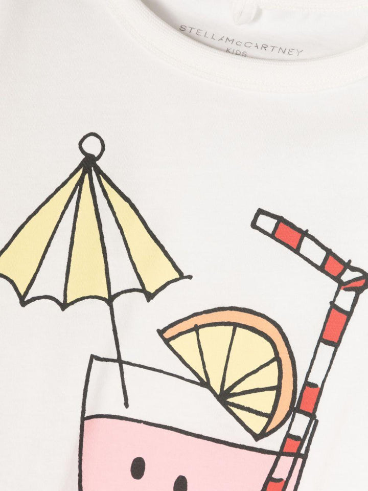 White t-shirt for children with print