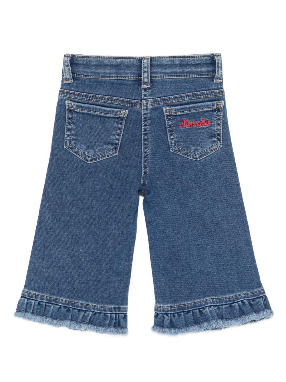 Jeans blu per neonata 39F4066043 0055 Monnalisa Kids 