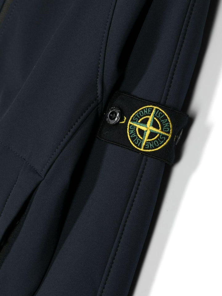 Giubbotto blu per bambino con logo
