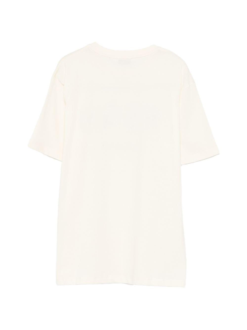 T-shirt crema per bambino S6MSJUTH001 013 Msgm Kids 