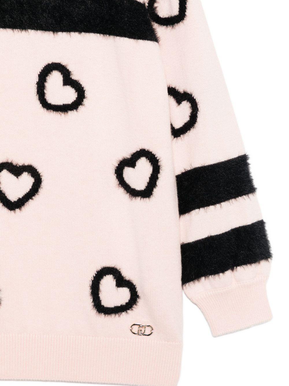 Maglione rosa chiaro per bambina KF5032MA07E M9687 Liu Jo 