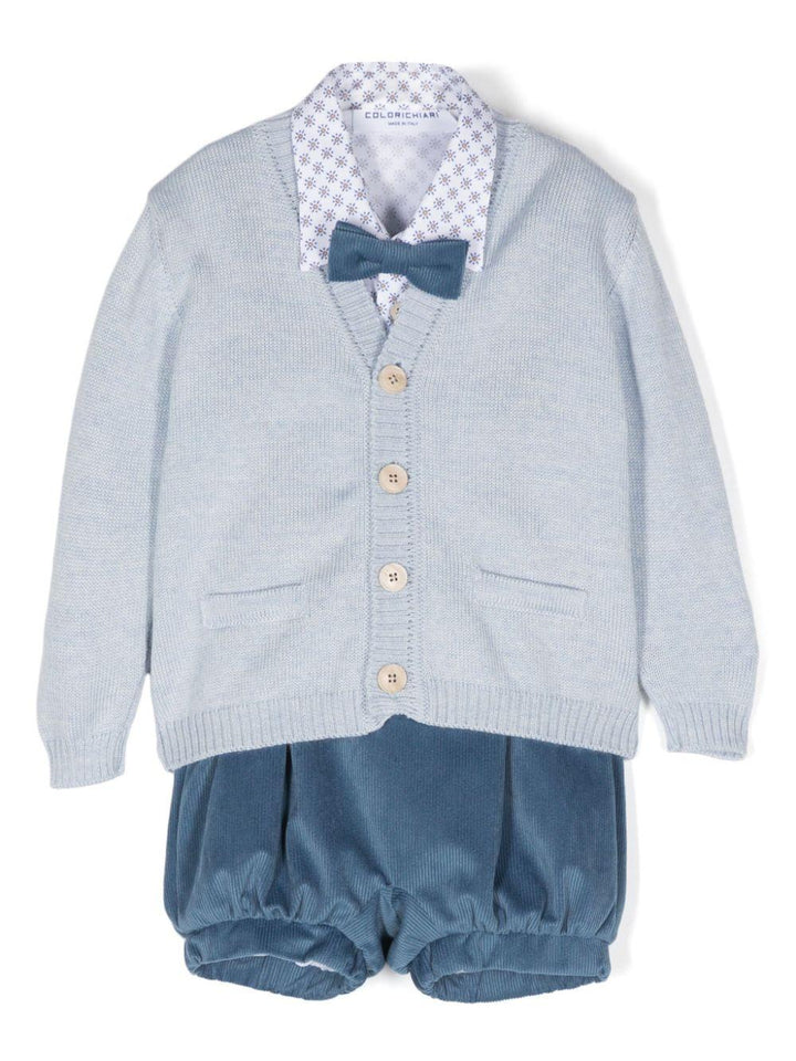 Completo blu/bianco per neonato