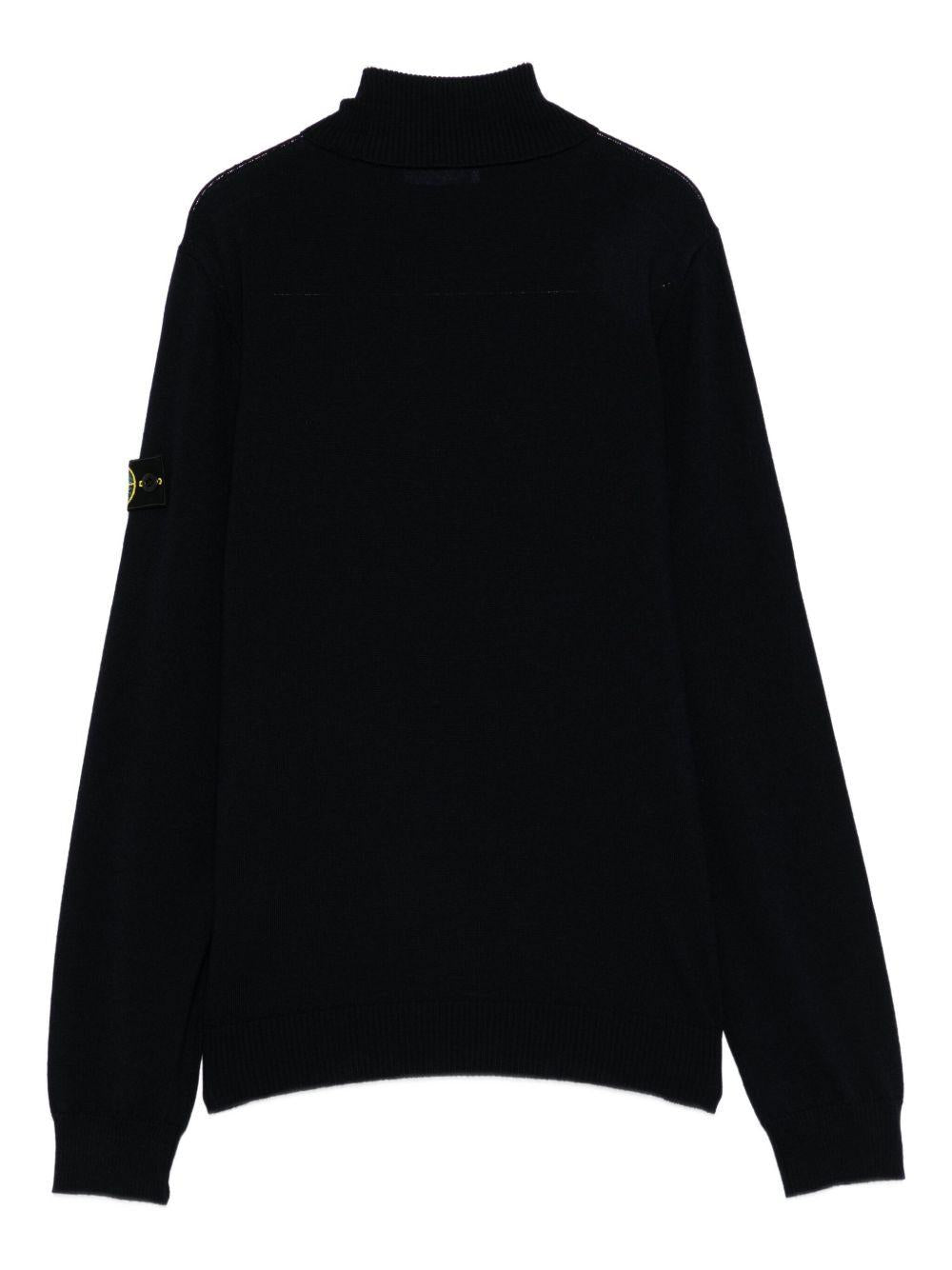 Maglione blu navy per bambino 65100017S0C04 V0020 Stone Island Kids 