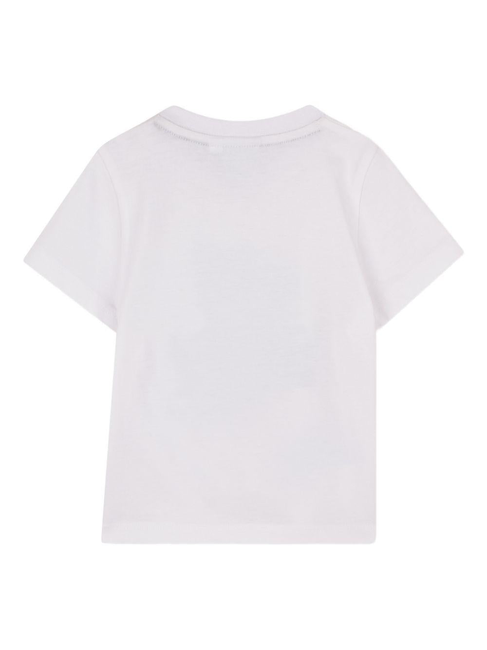 T-shirt bianca per neonato J52879 10P Boss Kids 