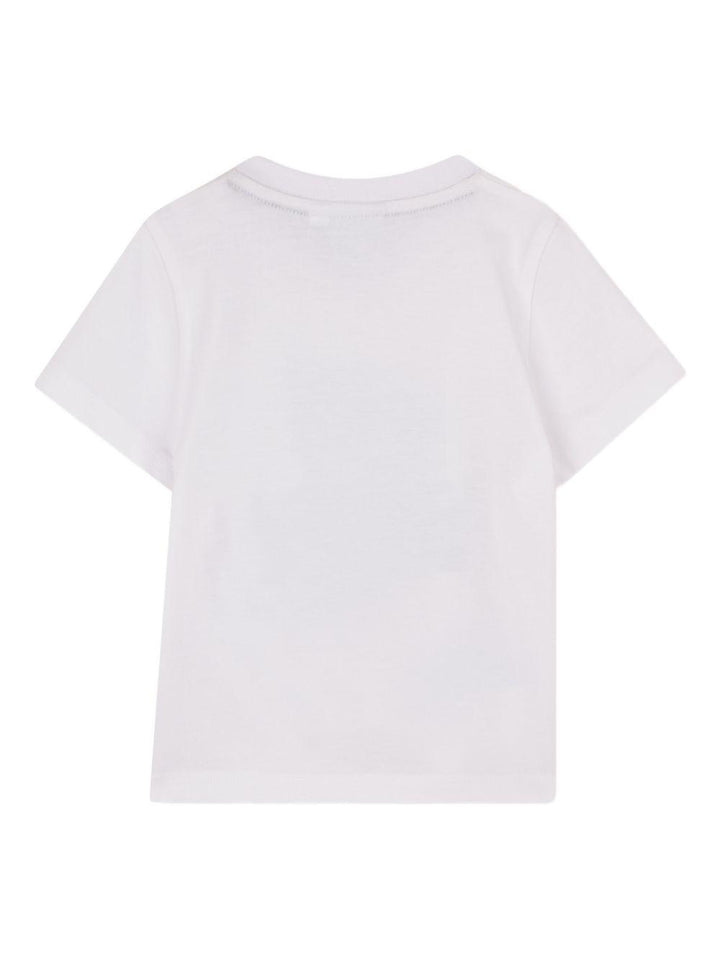 T-shirt bianca per neonato J52879 10P Boss Kids 