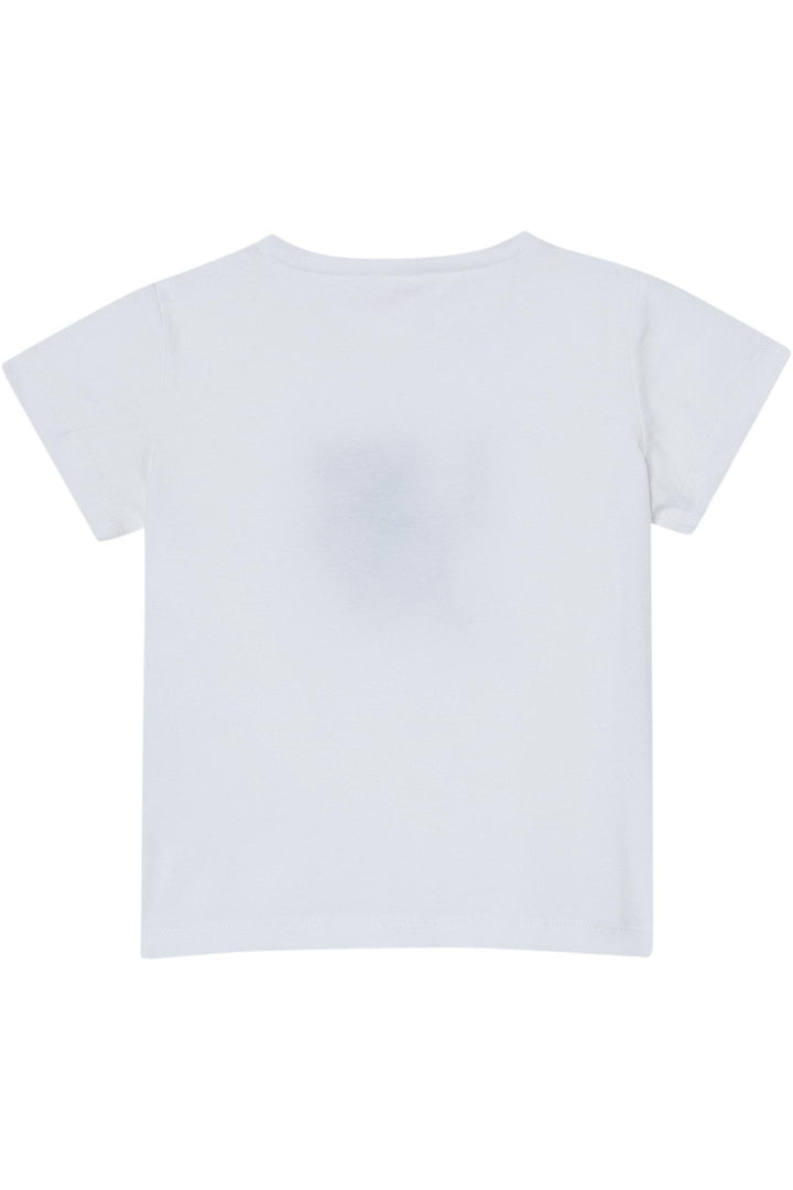 T-shirt bianco per bambina