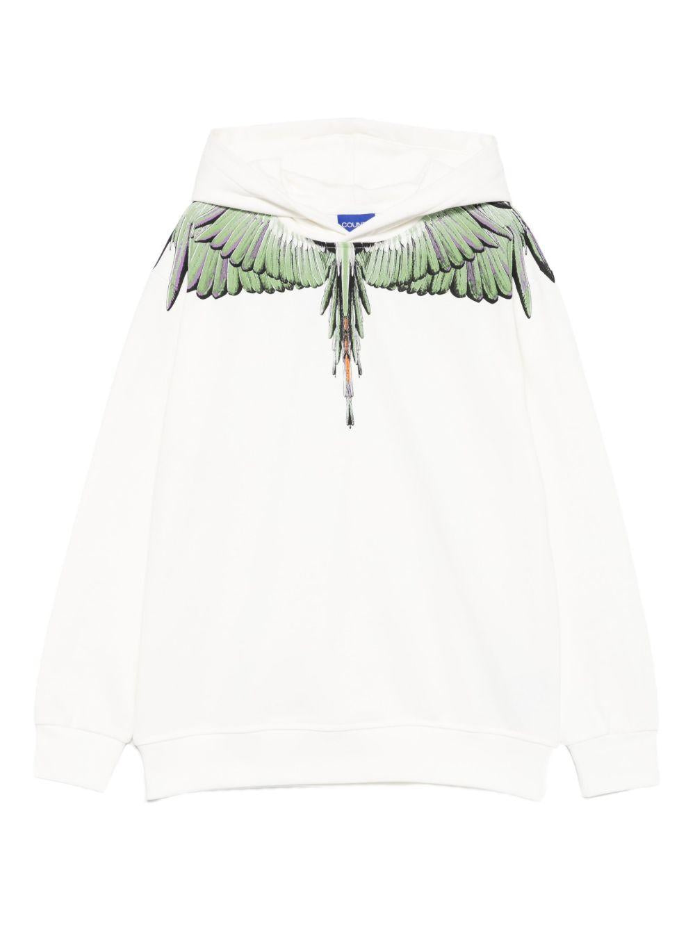 Felpa bianca per bambino F5CMJBHS060 002 Marcelo Burlon Kids 