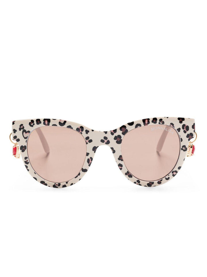 Occhiali beige chiaro per bambina
