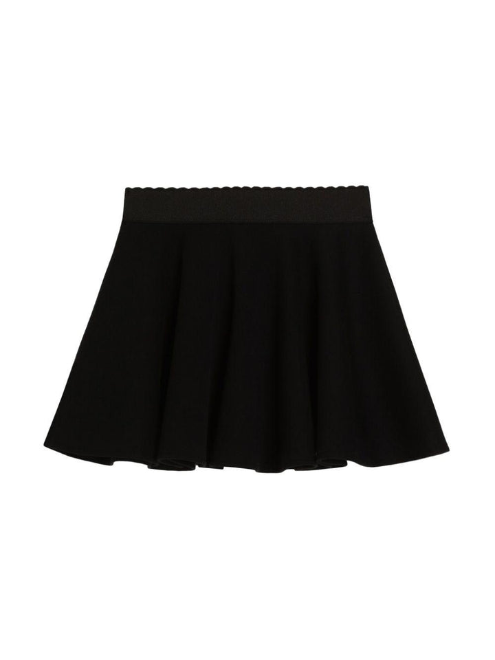 Gonna nera per bambina L54I67G7N9Q N0000 Dolce & Gabbana Kids 