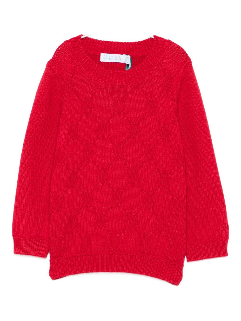 Maglione rossa per neonata 5803 002 Abel & Lula 