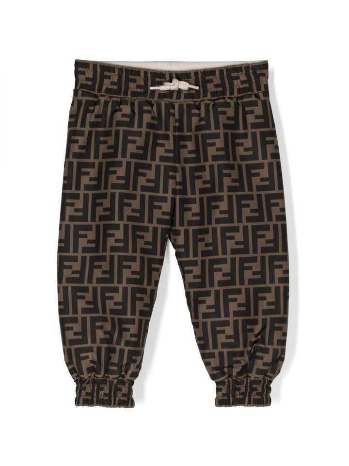 Pantalone marrone per neonato BUF071AMJJ F19J5 Fendi Kids 
