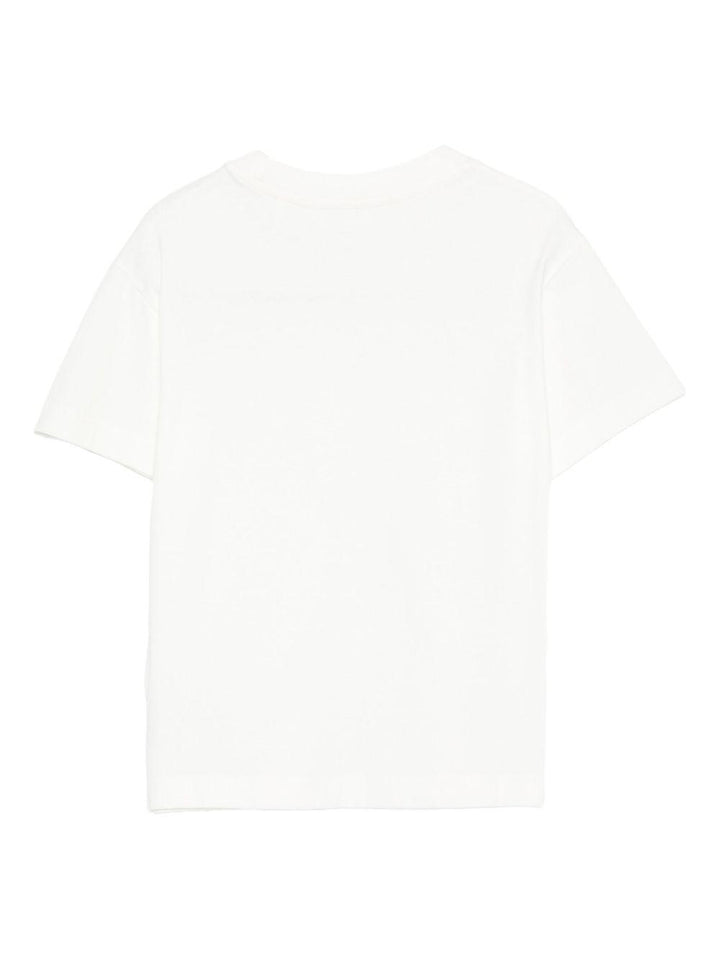 T-shirt bianco per bambino PBAA003F25JER002 0340 Palm Angels Kids 