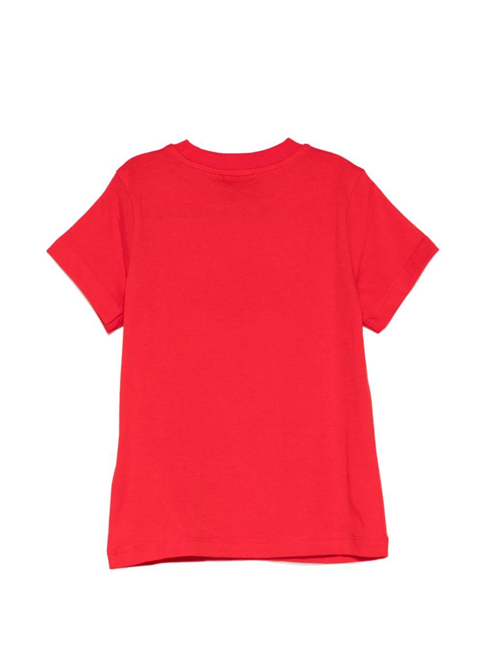 T-shirt rosso per bambino HZM058LAA03 50109 Moschino Kids 