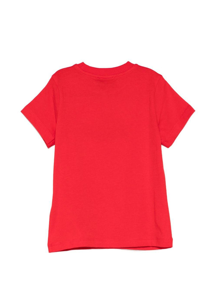 T-shirt rosso per bambino HZM058LAA03 50109 Moschino Kids 