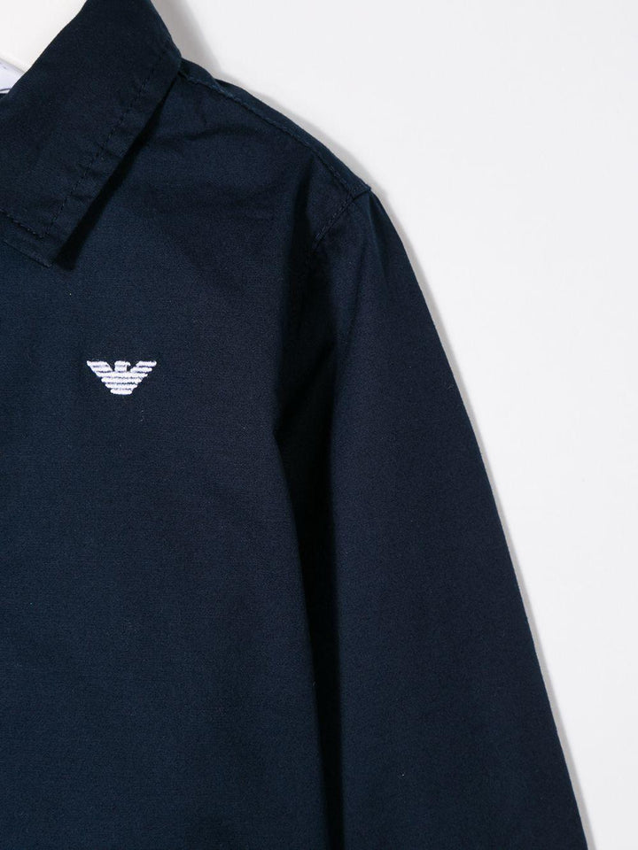 Camicia blu navy per neonato 8NHC014NGDZ 0933 Emporio Armani Kids 