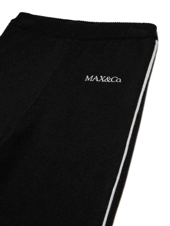 Pantalone nero per bambina MX0413MX02G MX900 Max&co Kids 