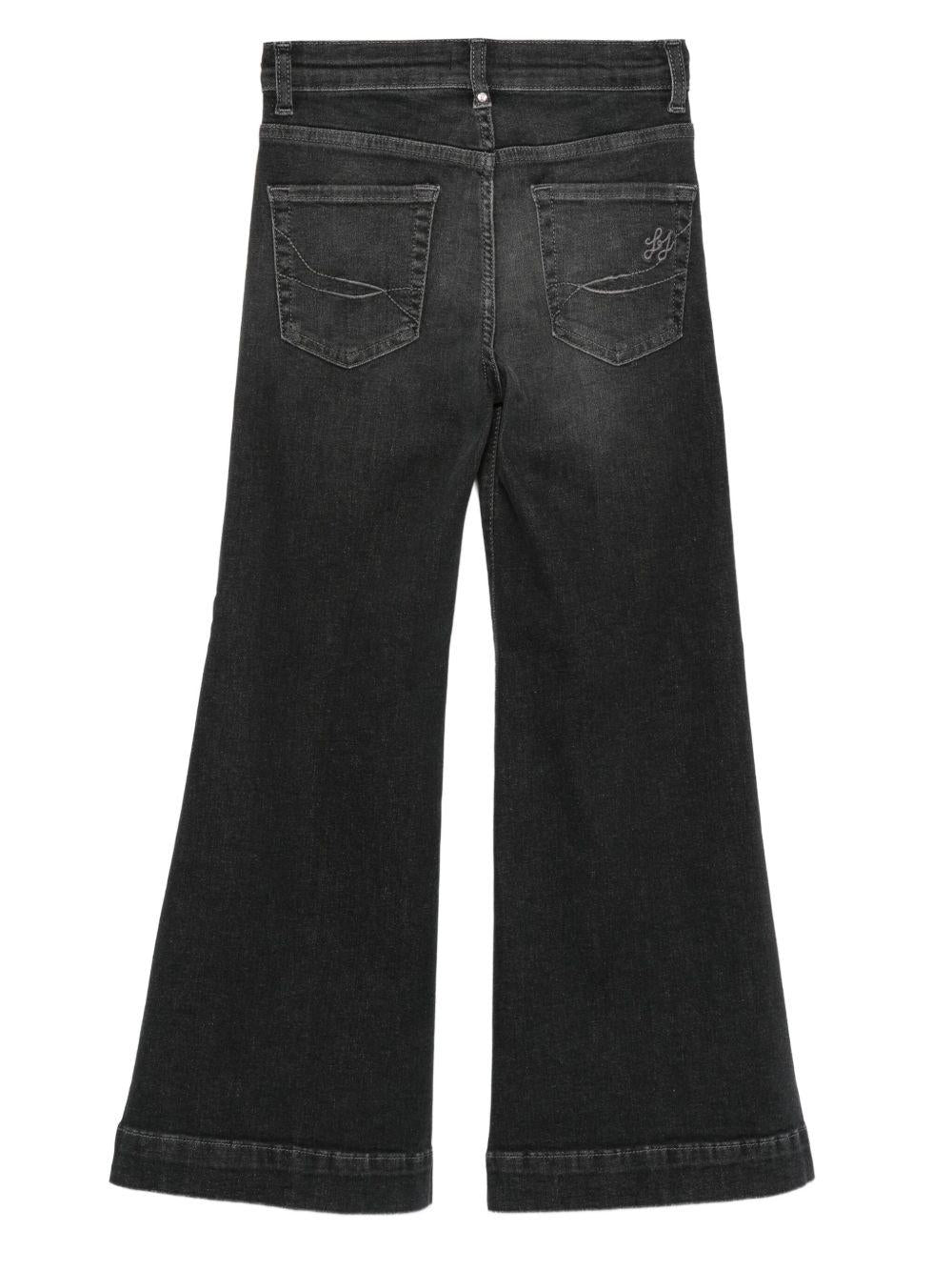 Jeans nero per bambina GF5121DS615 87031 Liu Jo 