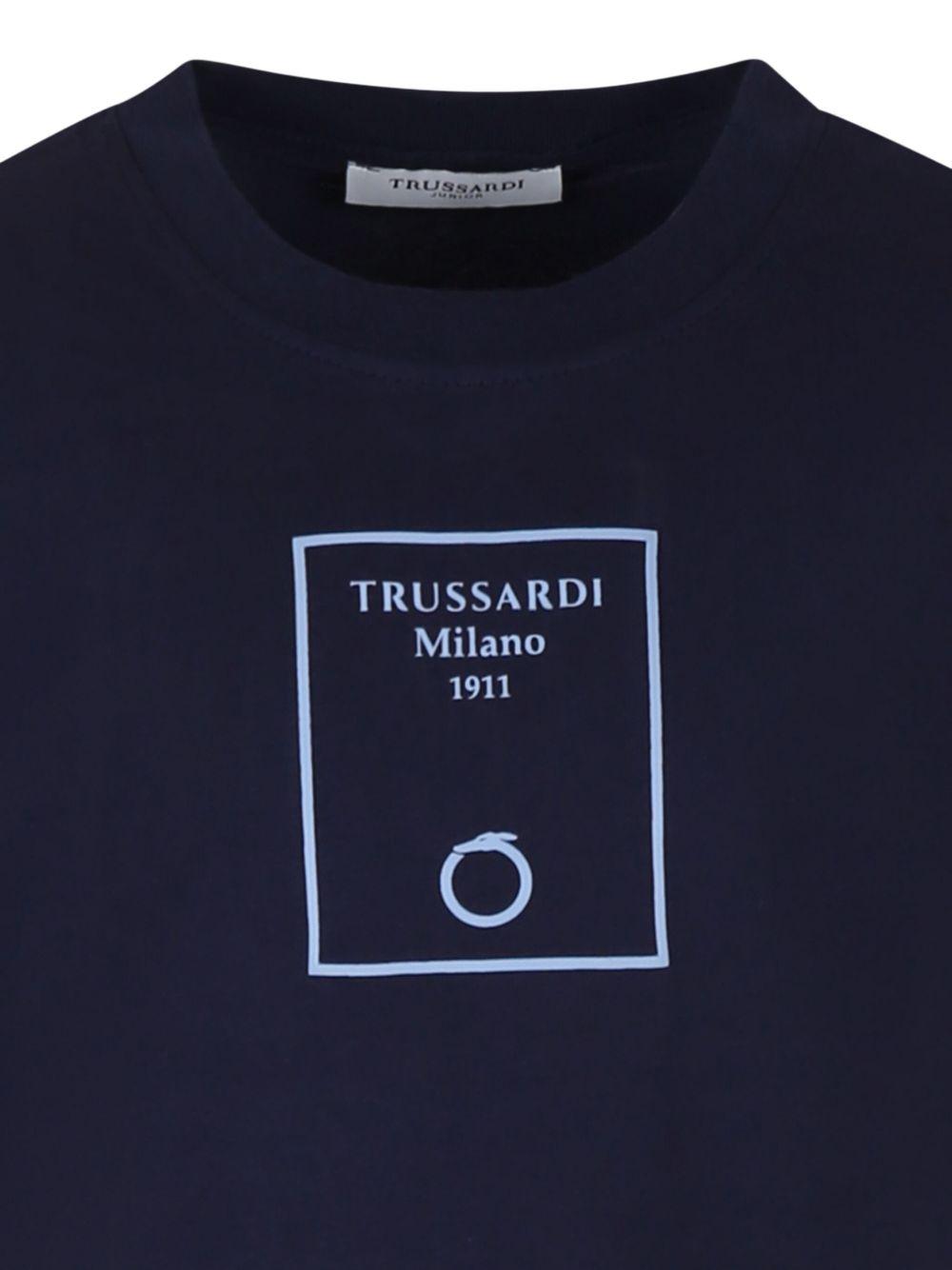 T-shirt blu navy per bambino