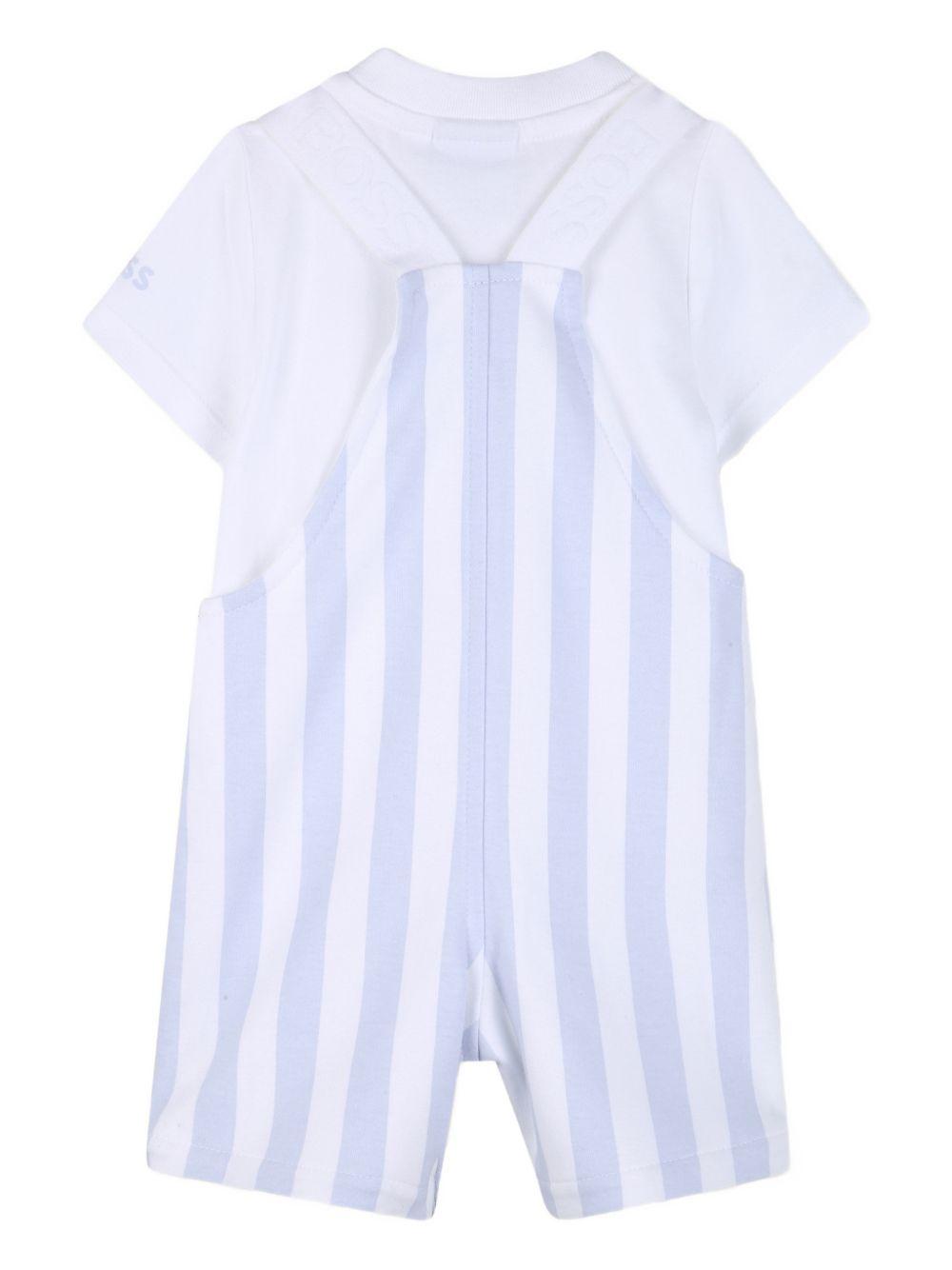 Completo bianco/azzurro per neonato J53038 771 Boss Kids 