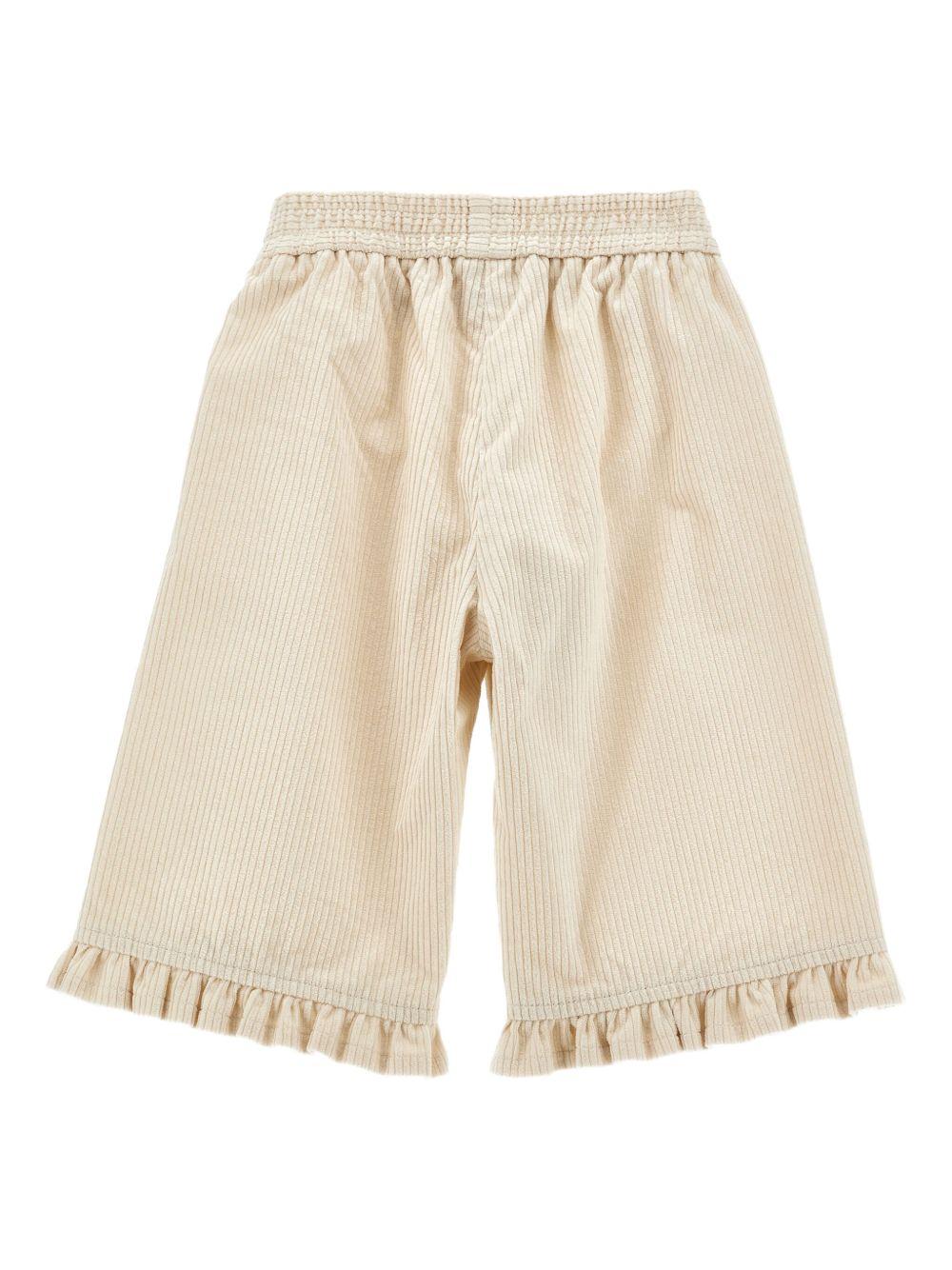 Pantalone beige per neonata 37F4026852 0002 Monnalisa Kids 