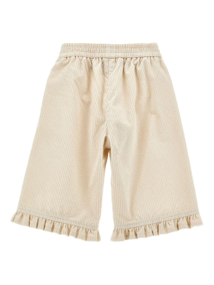 Pantalone beige per neonata 37F4026852 0002 Monnalisa Kids 