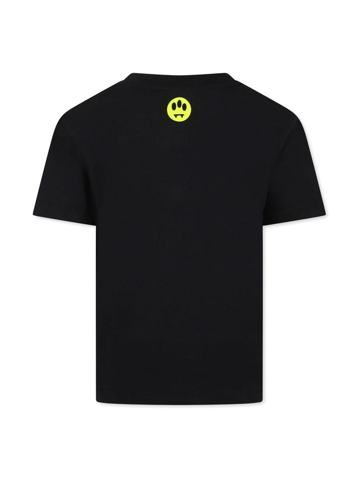 T-shirt nera per bambino con stampa