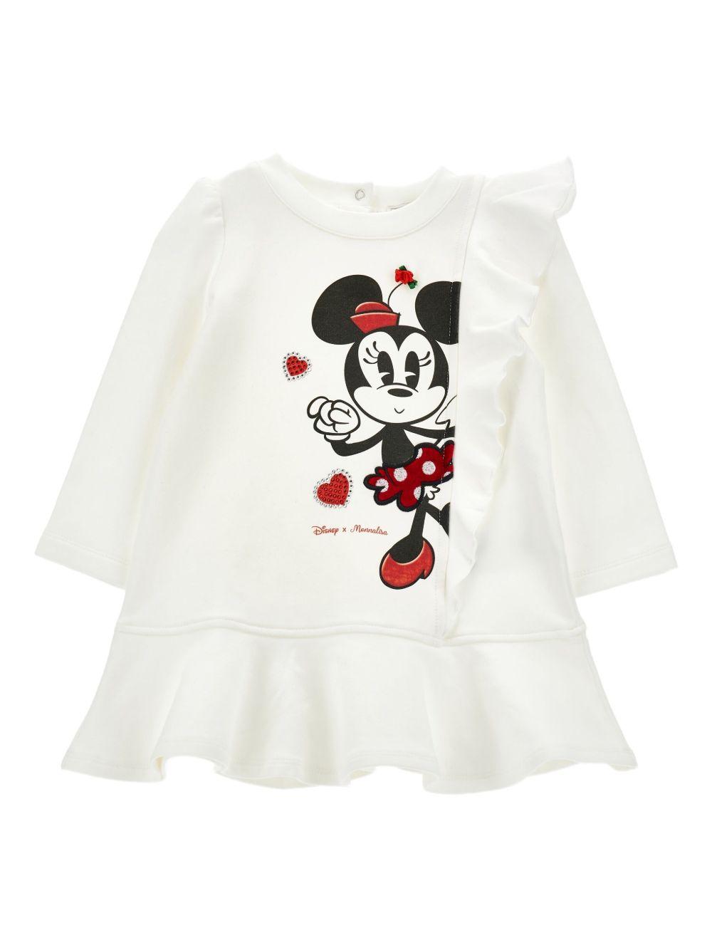 Abito bianco per neonata 39F9036004 0001 Monnalisa Kids 