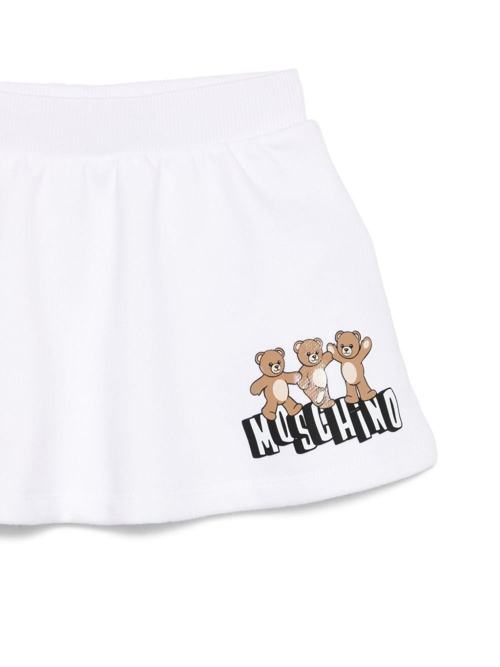 Completo rosa/bianco per neonata MBG01GLCA89 85270 Moschino Kids 
