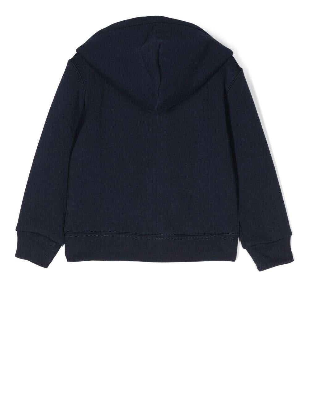 Felpa per bambino in misto cotone blu 323547626 001 Ralph Lauren Kids 