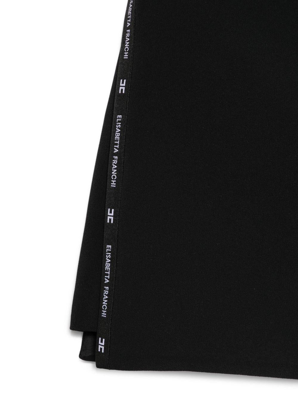 Bermuda nera per bambina EFBE0800GA022 N135 Elisabetta Franchi Kids 