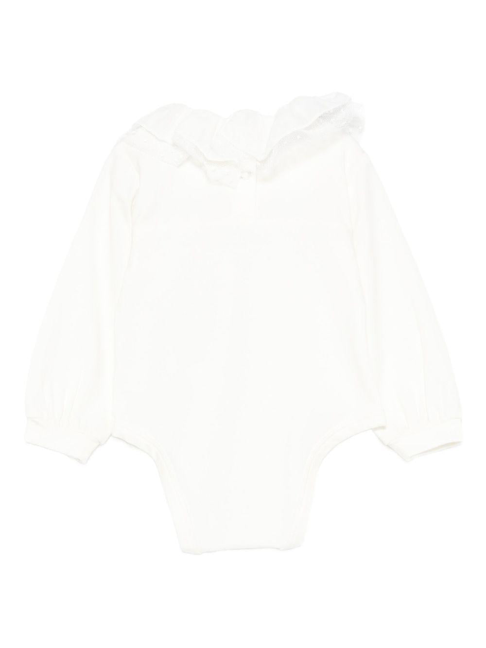 Body bianco sporco per neonata 37F3006003 0001 Monnalisa Kids 
