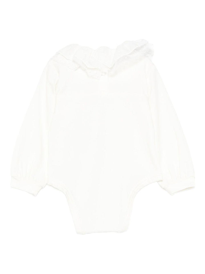 Body bianco sporco per neonata 37F3006003 0001 Monnalisa Kids 