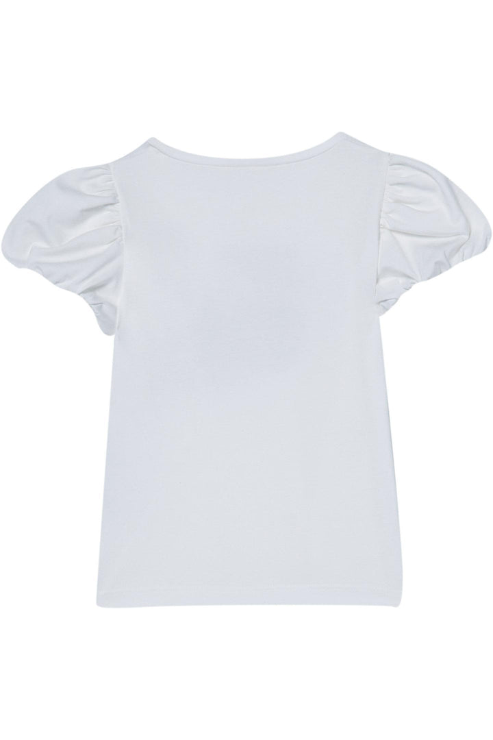 T-shirt bianco per bambina