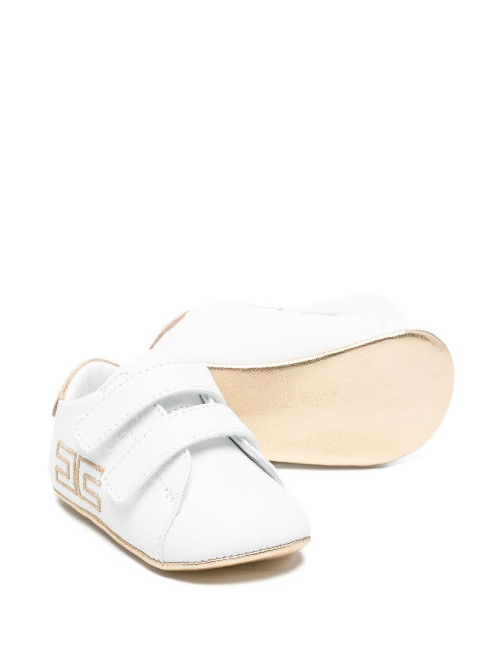 Sneakers bianche per neonata F0A9E04631731 B093 Elisabetta Franchi Kids 