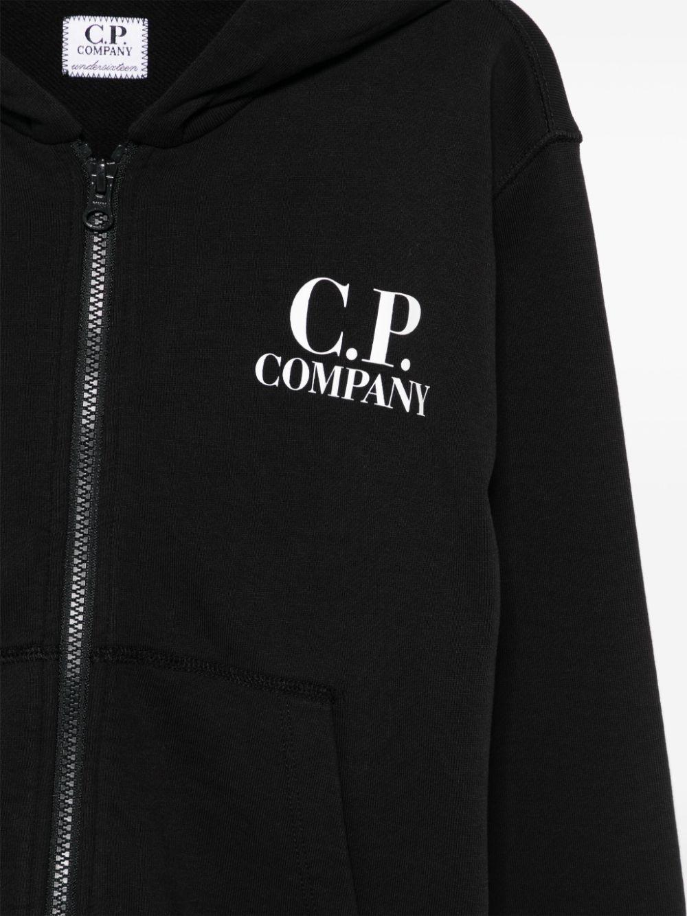 Black sweatshirt for boys with logo