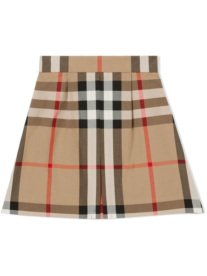 Gonna archive beige per bambina 8061826 A7028 Burberry Kids 