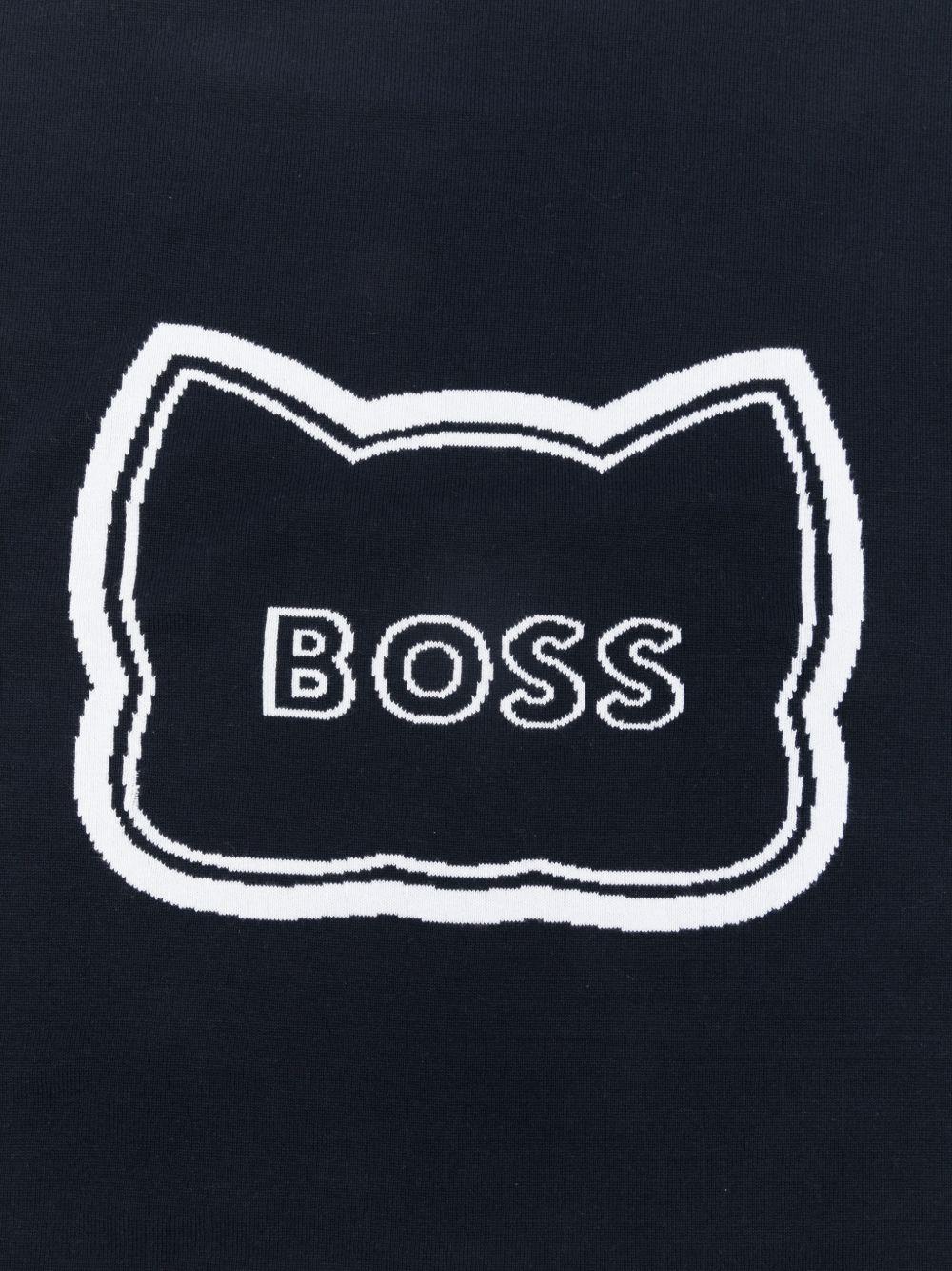 Coperta blu navy per neonato J53095 849 Boss Kids 
