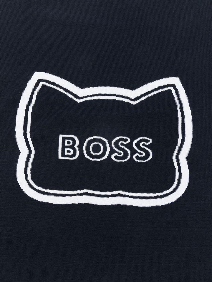 Coperta blu navy per neonato J53095 849 Boss Kids 