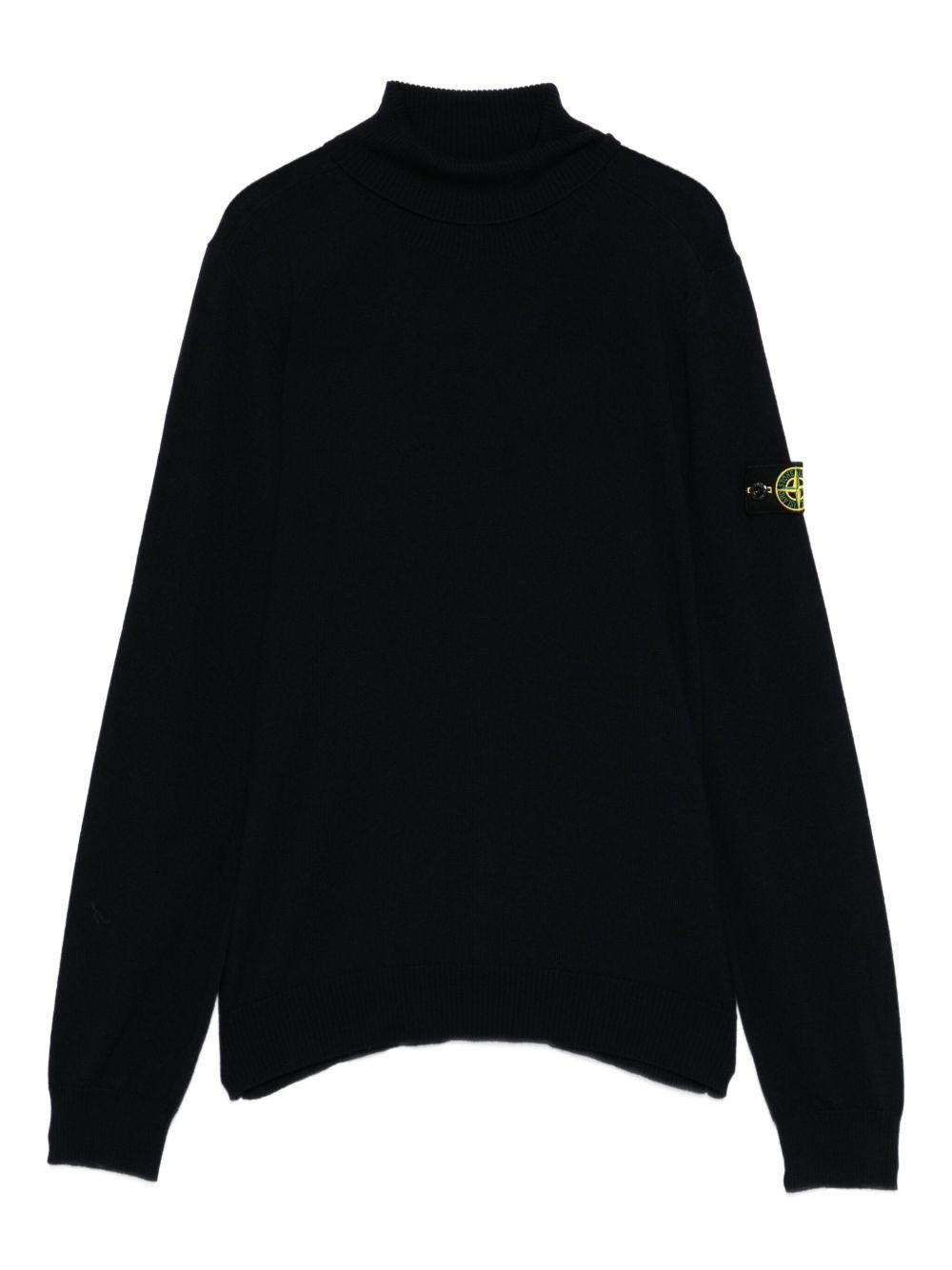 Maglione blu navy per bambino 65100017S0C04 V0020 Stone Island Kids 