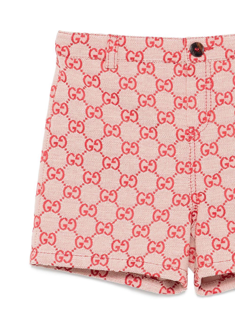 Bermuda rosso/beige per neonato 853864XWA7F 9369 Gucci Kids 