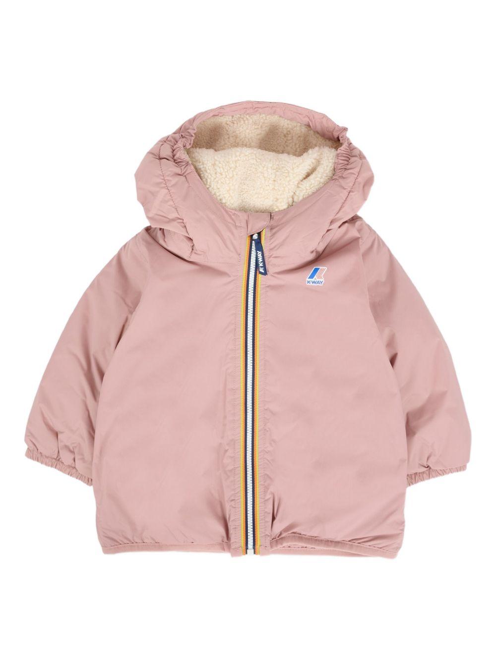 Giubbotto rosa per neonata K7142RW WDV K-Way Kids 