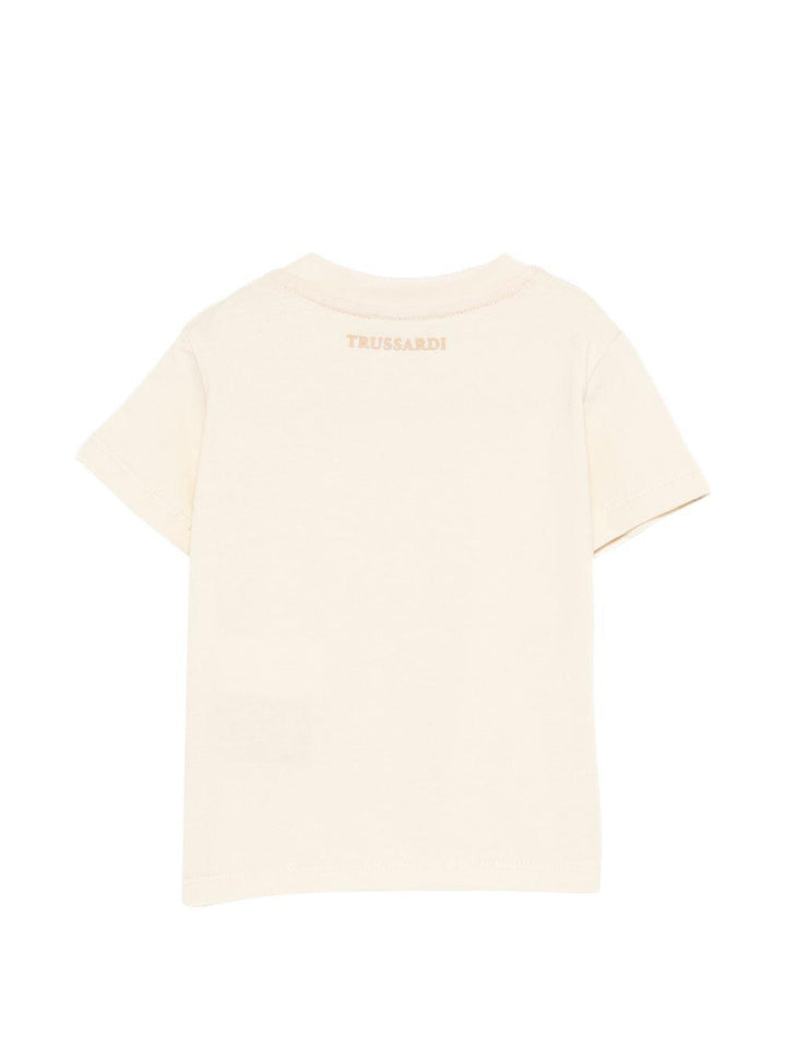T-shirt beige per neonato TIP26048TS BEINEW Trussardi Kids 